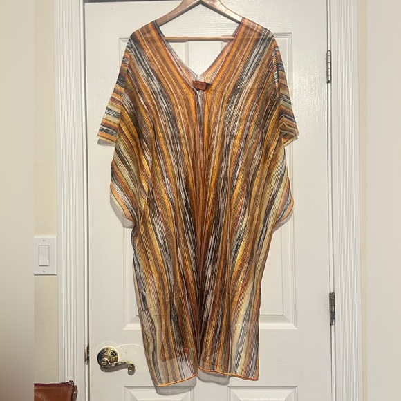 Missoni Other - Missoni MultiColor Crochet-knit Kaftan Swim Coverup Women one size
